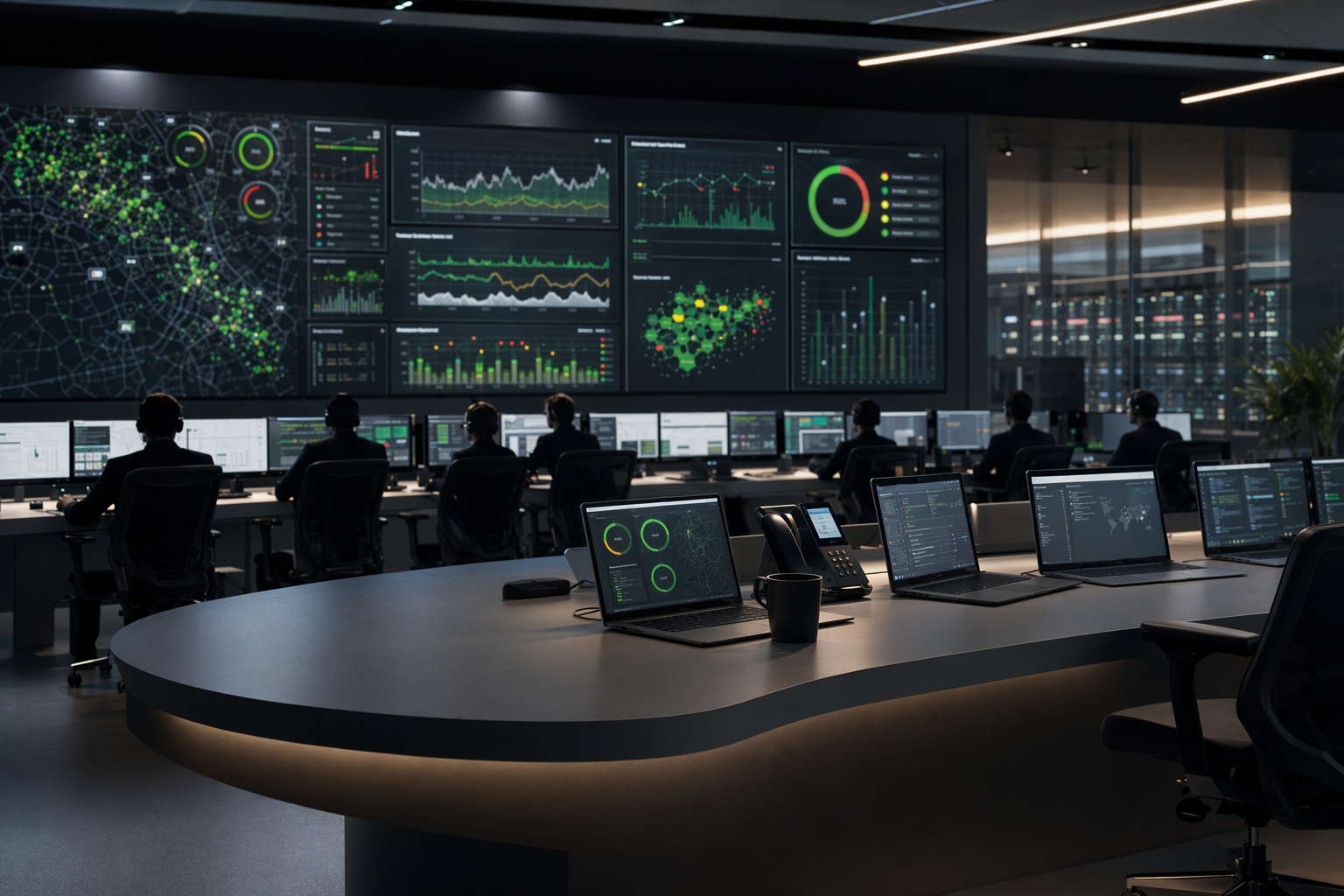 Vientiane network operations center visual storyboard reference